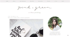 Desktop Screenshot of pinktogreenblog.com